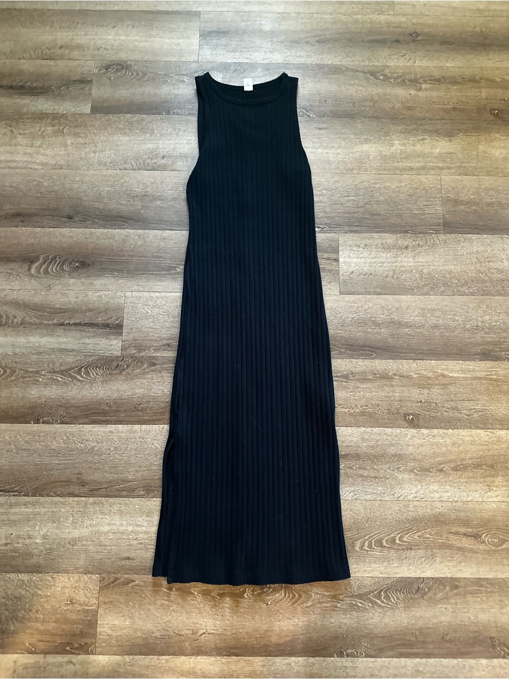 Old Navy Sleeveless Ribbed Black Maxi Dress